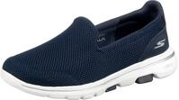 Skechers Damen Go Walk 5 sneakers, Navy Textile White, 37 EU