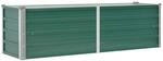 vidaXL Hochbeet Verzinkter Stahl 160x40x45cm Gr&uuml;n Gartenbeet Fr&uuml;hbeet Garten