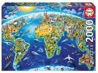 Educa 17129, Wahrzeichen der Welt, 2000 Teile Puzzle f&uuml;r Erwachsene und Kinder...