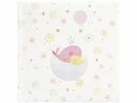 Goldbuch Little Whale pink 25x25 60 weiße Seiten Babyalbum 24466