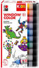 Marabu 0306000000100 - Kids Window Color Set mit 10 x 25 ml Farbe und Malvorlage A4
