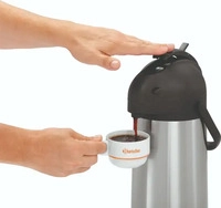 Bartscher Isolierpumpkanne 1,9L-ST; 1.9 l, 33.5 cm (H); schwarz meliert