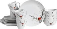 CreaTable Hirsch (Form Luna) - Kombiservice 16-tlg; wei&szlig;