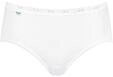 Sloggi Damen Unterhose Basic+ Midi, 44, Wei&szlig;