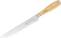 R&Ouml;SLE Fleischmesser 19 cm; Klingenl&auml;nge 20 cm, 34.5 cm (L); silber/braun