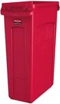 Rubbermaid Commercial Products 1956189 Vented Slim Jim-Abfalltonne, Kunststoff, 87 L,