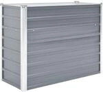 vidaXL Hochbeet Verzinkter Stahl 100x40x77cm Grau Gartenbeet Fr&uuml;hbeet Garten