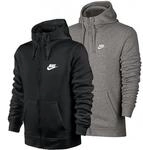 Nike Herren Sportswear Club Hooded Sweatshirt, Black/Black/White, M EU