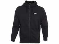 Nike Herren Sportswear Club Hooded Sweatshirt, Black/Black/White, M EU