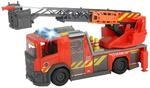 Dickie Toys Scania Drehleiter Feuerwehr, Wasserspritzfunktion, Rosenbauer, Licht &