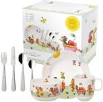 Villeroy & Boch - Hungry As A Bear Set Mit Kinderbesteck Und Kindergeschirr 7 Teilig,
