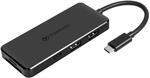 Transcend 6-in-1 USB Type-C Hub USB 3.1 Gen 2 TS-HUB5C Schwarz