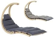 AMAZONAS Swing Lounger Anthracite stylische Schwebeliege aus hochwertigem FSC