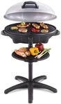Cloer 6789 Barbecue-Grill, Outdoor Standgrill mit integriertem Thermometer,