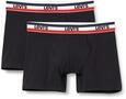 Levi's Herren Sportswear Logo Boxers Briefs Slip, Schwarz / Grau Melange, XXL