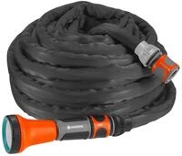 Gardena Textilschlauch Liano Set 10m: flexibler und robuster Gartenschlauch aus