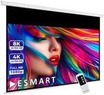 ESMART Professional MIMOTO Motorleinwand Gesamtbr. 281 cm, Tuch: Grau