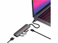 SATECHI USB-C Hub Slim Multiport Adapter V2 mit 60W USB C PD, 4K HDMI (60Hz),