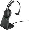 Jabra Evolve2 65 Wireless PC Headset with Charging Stand – Noise Cancelling