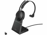 Jabra Evolve2 65 Wireless PC Headset with Charging Stand – Noise Cancelling UC