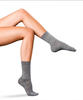 FALKE Damen Socken No. 3 W SO Wolle einfarbig 1 Paar, Grau (Light Grey Melange 3388),