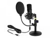 Delock Professionelles USB-Kondensator Mikrofon Set 192 kHz / 24 Bit für Podcasting