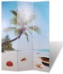 vidaXL Raumteiler Klappbar 120x170cm Strand Paravent Trennwand Spanische Wand