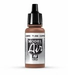 Vallejo Model Air Acrylfarbe, 17 ml Kupferfarben (Metallic Copper)