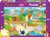Schmidt Spiele 56349 Sendung Mit Der Maus Micky Zoo, Kinderpuzzle, 60 Teile, Bunt