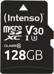 Intenso Professional microSDXC 128GB Class 10 UHS-I, U3, V30 Speicherkarte inkl. Intenso Professional microSDXC 128GB Class 10 UHS-I, U3, V30 Speicherkarte inkl.