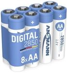 ANSMANN Akku Mignon AA 2650 mAh, 8 St&uuml;ck, 1,2V NI-MH, wiederaufladbar, hohe