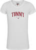 Tommy Jeans Damen Tjw Tommy Script Tee T-Shirt, Weiß (White Ybr), 34