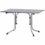 SIEGER Boulevard-Klapptisch mit vivodur-Dekorplatte, 120x80 cm, Graphit,