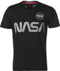 Alpha Industries Herren NASA Reflective T-Shirt, Black, S