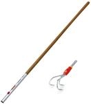 WOLF-Garten 71AAO001650 Set Grubber mit Holz-Stiel BA-M/ZM 140 (P785) NEU2018, Rot,