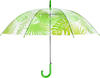 Esschert Design TP272 Regenschirm Dschungelblatt transparent, grün