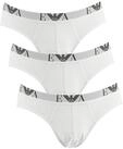 Emporio Armani CC715 Brief Herren Slips 3er Pack L Weiss (16510)