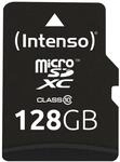 Intenso microSDXC 128GB Class 10 Speicherkarte inkl. SD-Adapter, schwarz