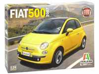 ITALERI 3647S - 1:24 Fiat "500" (2007), Modellbau, Bausatz, Standmodellbau,...