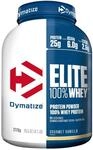 Dymatize Elite 100% Whey Gourmet Vanilla 2170g - High Protein Low Sugar Pulver + Whey