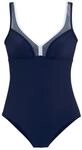 Lascana Damen Badeanzug mit Shaping-Einsatz vorn, absolut Trendiger Look