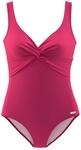 Lascana Damen Badeanzug Raffungen, Knoten-Effekt, Softcups, Shaping