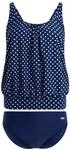 Lascana Damen Oversize-Tankini mit P&uuml;nktchen-Design, formend, Verstellbare Tr&auml;ger
