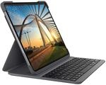 Logitech SLIM FOLIO PRO Bluetooth-Tastatur-Case mit Hintergrundbeleuchtung f&uuml;r iPad
