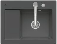 Villeroy & Boch VB-3313 02 i4 SUBWAY 45 COMPACT Sp&uuml;lbecken, Graphite