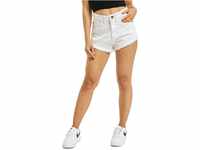 Urban Classics Damen Relaxed Shorts Ladies Denim Hotpants TB2000, Weiß (White