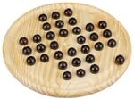 Relaxdays Solitaire Spiel, rundes Spielbrett, 33 Kugeln, Kinder & Erwachsene, 1