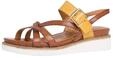 Tamaris 1-1-28252-24 Leder, Damen Riemchensandalen, Braun (Nut/Saffron 464), 38 EU (5