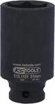 KS Tools 515.1131 1/2" Sechskant-Kraft-Stecknuss, Lang, 31mm