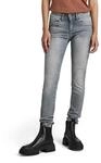 G-STAR Damen Lynn Mid Skinny Jeans Skinny, Grau (Faded Industrial Grey